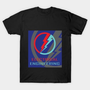 electrical engineering best logo & electric text T-Shirt